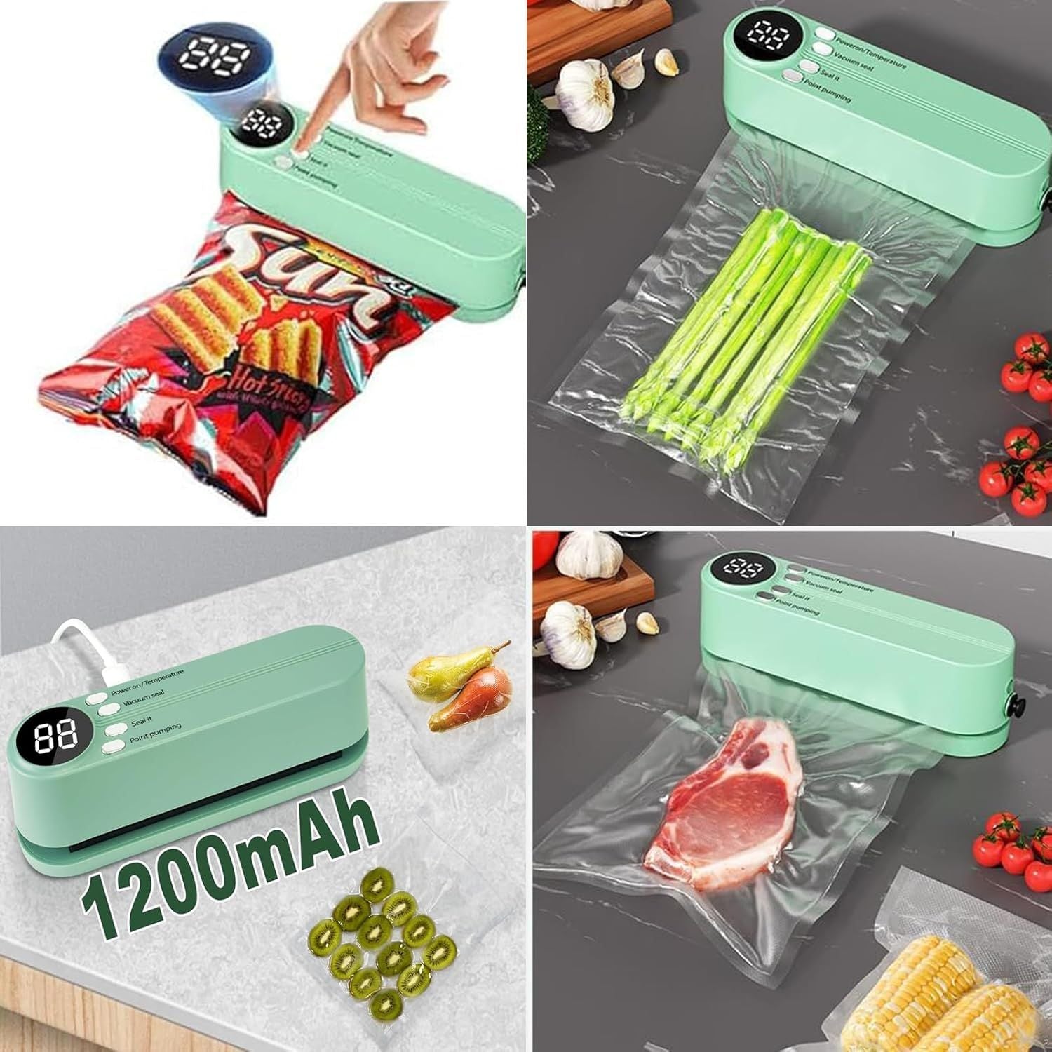3 In 1 Cordless Handheld Mini Vacuum Sealer