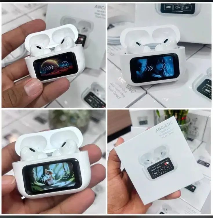🎧 A9 Pro 2 Earbuds with LCD Touchscreen – AirPods Pro 2