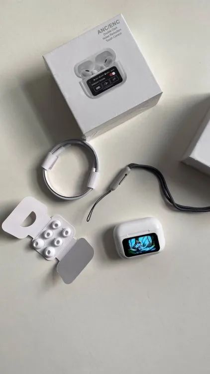 🎧 A9 Pro 2 Earbuds with LCD Touchscreen – AirPods Pro 2